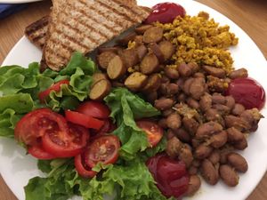 Scrambled Tofu at Un'Altra Idea in Bologna