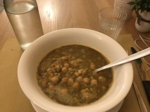 Sopa de garbanzos y centeno at Un'Altra Idea in Bologna