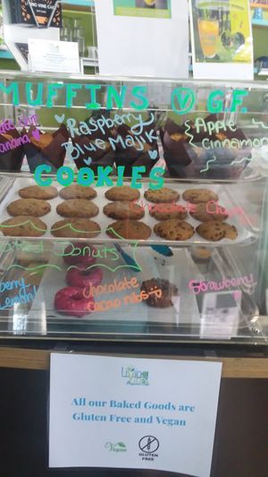 Vegan gluten-free desserts at Living Vine Organic Cafe in Fort Myers