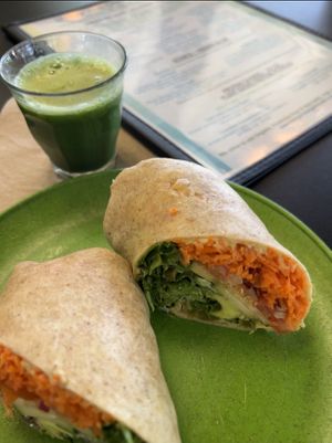 Vegan gf wrap   at Living Vine Organic Cafe in Fort Myers