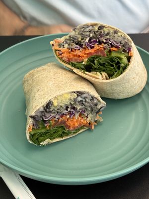 Black bean wrap  at Living Vine Organic Cafe in Fort Myers