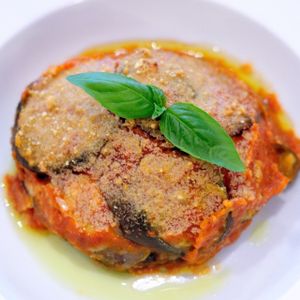 Vegan Parmigiana (Eggplant Parmesan) at La Pasta in Siem Reap