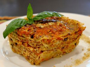 Vegan Lasagna at La Pasta in Siem Reap