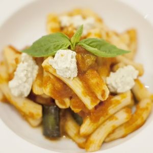 Vegan Pasta Alla Norma at La Pasta in Siem Reap