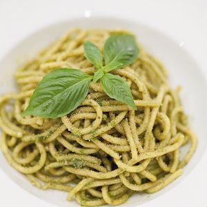Vegan Spaghetti Pesto Genovese at La Pasta in Siem Reap