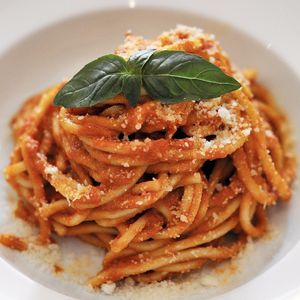 Spaghetti in Pink Sauce (Vegetarian) at La Pasta in Siem Reap
