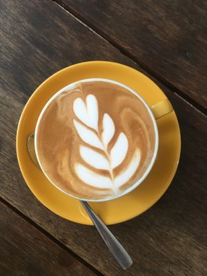 Soy milk latte at Lot369 in Phnom Penh