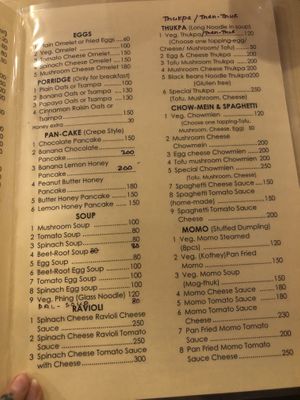   at Tibetan Om Cafe in Bodhgaya