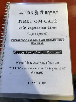November 2019 at Tibetan Om Cafe in Bodhgaya