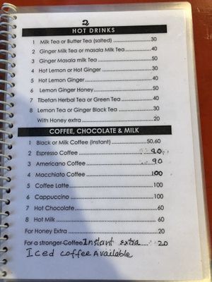 November 2019 at Tibetan Om Cafe in Bodhgaya