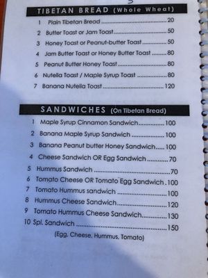 November 2019 at Tibetan Om Cafe in Bodhgaya