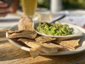Edamame guacamole  at True Food Kitchen in Pasadena