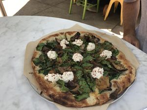 Vegan pizza  at True Food Kitchen in Pasadena