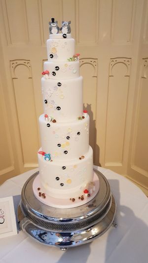 Totoro Wedding cake at Tiny Sarah's Cakes in Wokingham