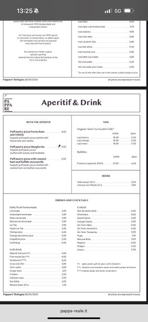   at Pappare' in Bologna