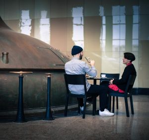 Friends :-) at Café Babette in Berlin