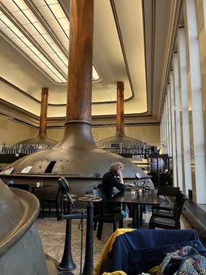 Inside the hall  at Café Babette in Berlin