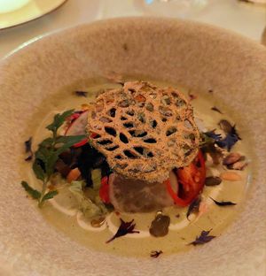 Salad soup. at Vaxthuset in Stockholm