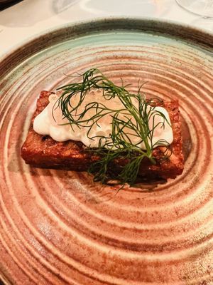 'Caviar' on top. So good! at Vaxthuset in Stockholm