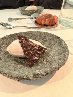  The most hazelnutty ice cream ever, served on a cold stone. at Vaxthuset in Stockholm