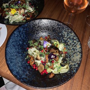 Cabbage with chanterelles   at Vaxthuset in Stockholm