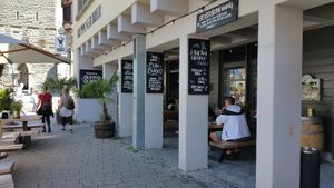Outdoor seating at Burro Burro in Konstanz