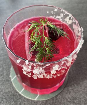 Purple rain   at Cafe Sydney in Sydney