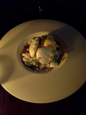 Meringue dessert at Cafe Sydney in Sydney