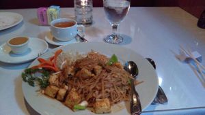 Phad thai at Sweet Basil Thai Cuisine in Chattanooga