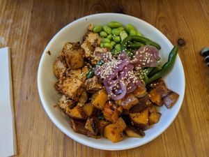 Teriyaki bowl at California Kitchen - Norrebrogade in Copenhagen