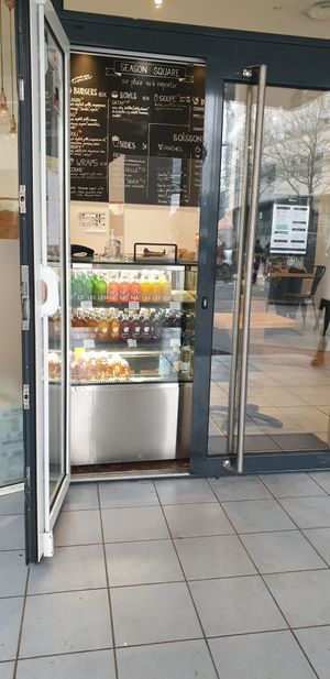 Outside the shop at Season Square in Paris