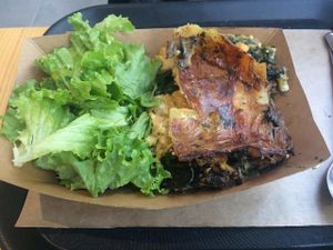 Spinach lasagna at Season Square in Paris