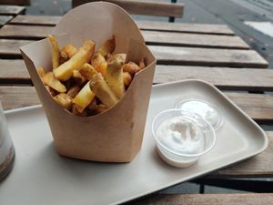 French fries at Season Square in Paris
