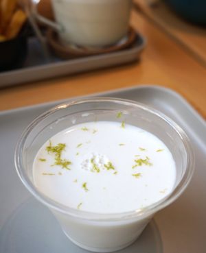 Panna cotta at Season Square in Paris