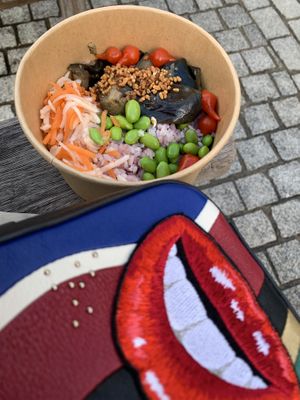 Roasted Eggplant Poke Bowl (don’t remember the name but soooo delicious!)   at Tombo in South West London