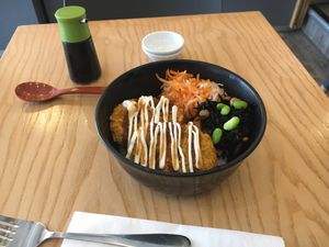 Pumpkin donburi at Tombo in South West London