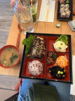 aubergine bento at Tombo in South West London