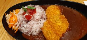 Pumpkin katsu curry at Tombo in South West London