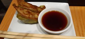 Veggie gyoza at Tombo in South West London