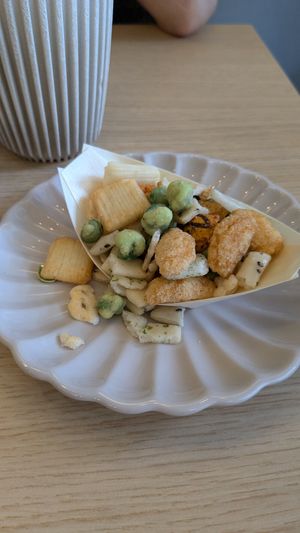 Rice crackers at Tombo in South West London