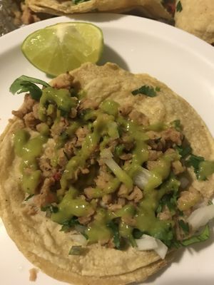 Taco de asada delii 😋 at La Rana Vegana in Cabo San Lucas