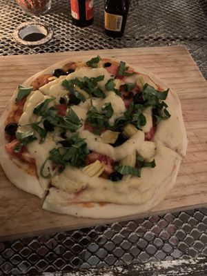 Pizza Mediterranean   at La Rana Vegana in Cabo San Lucas