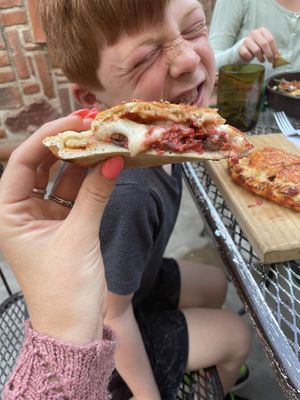 Mexicana calzone  at La Rana Vegana in Cabo San Lucas