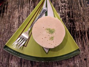 Key lime pie at La Rana Vegana in Cabo San Lucas