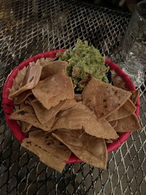 Chips and guacamole   at La Rana Vegana in Cabo San Lucas