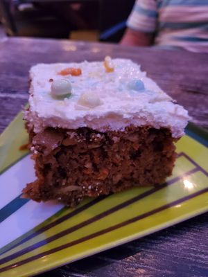 Carrot Cake at La Rana Vegana in Cabo San Lucas