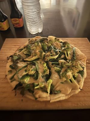 La rana vegana pizzaa  at La Rana Vegana in Cabo San Lucas