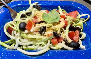 Rawrana raw vegan pastaa  at La Rana Vegana in Cabo San Lucas
