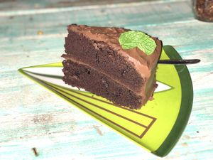 Amazing Chocolate cake (soy free) at La Rana Vegana in Cabo San Lucas