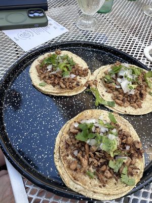 Asada tacos   at La Rana Vegana in Cabo San Lucas